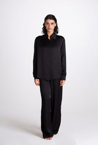 Roberta Viscose Black Shirt