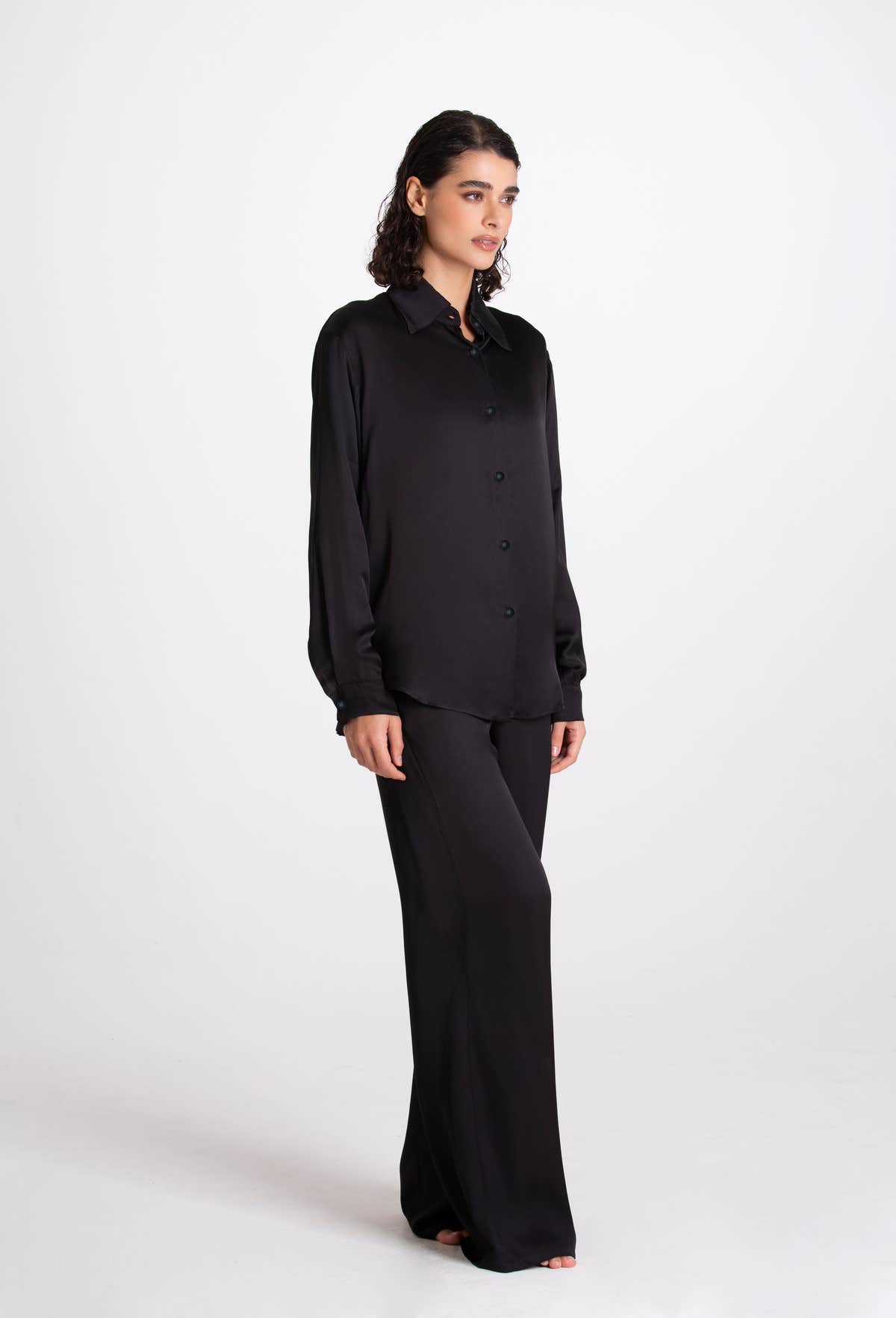 Camicia Seta Roberta Nero