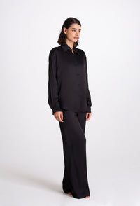 Roberta Viscose Black Shirt