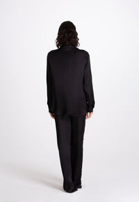 Roberta Viscose Black Shirt