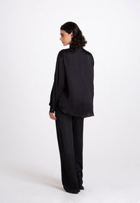 Roberta Viscose Black Shirt
