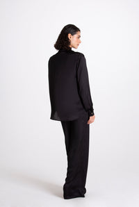 Roberta Viscose Black Shirt