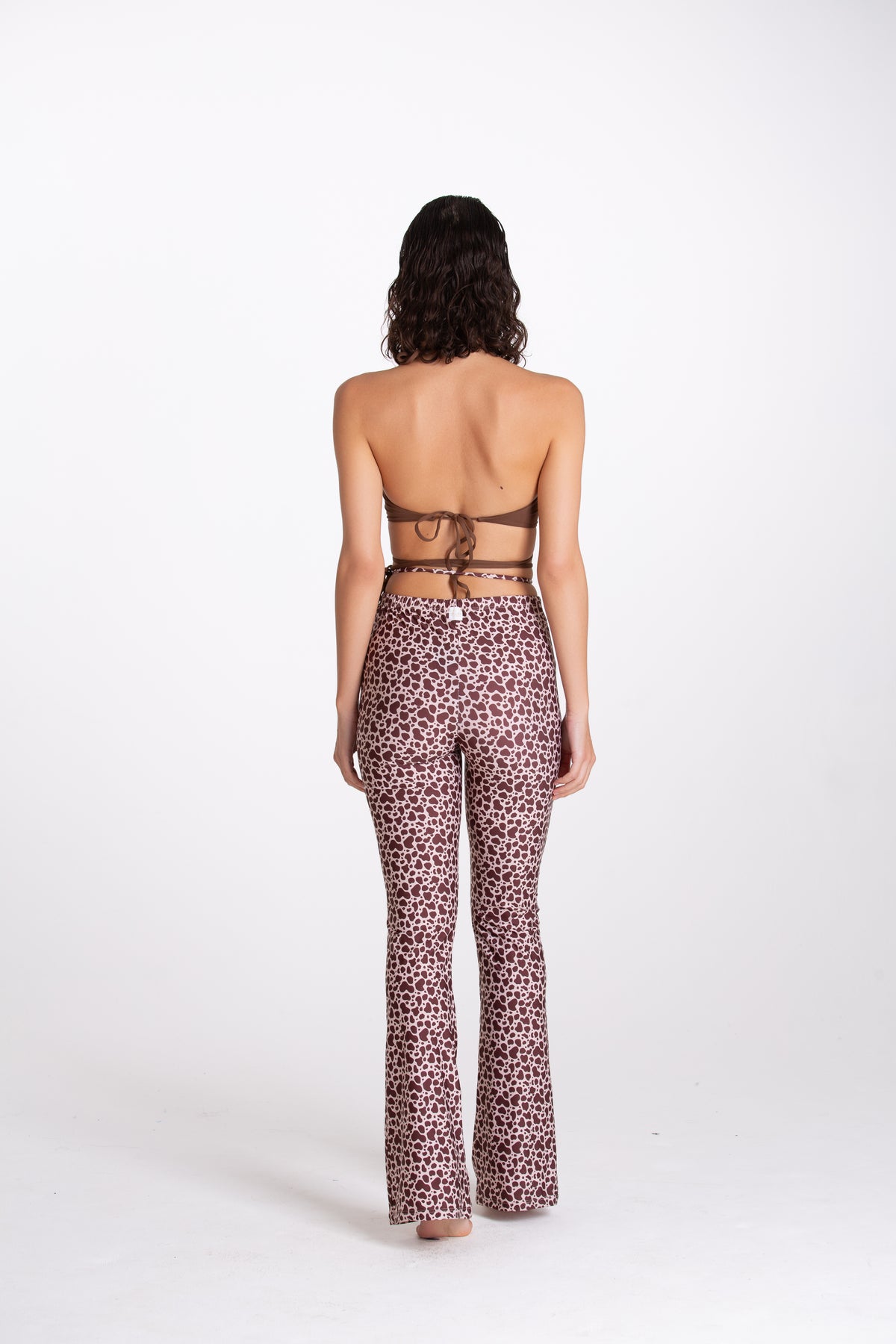 Brown Cowhide Ring Pant