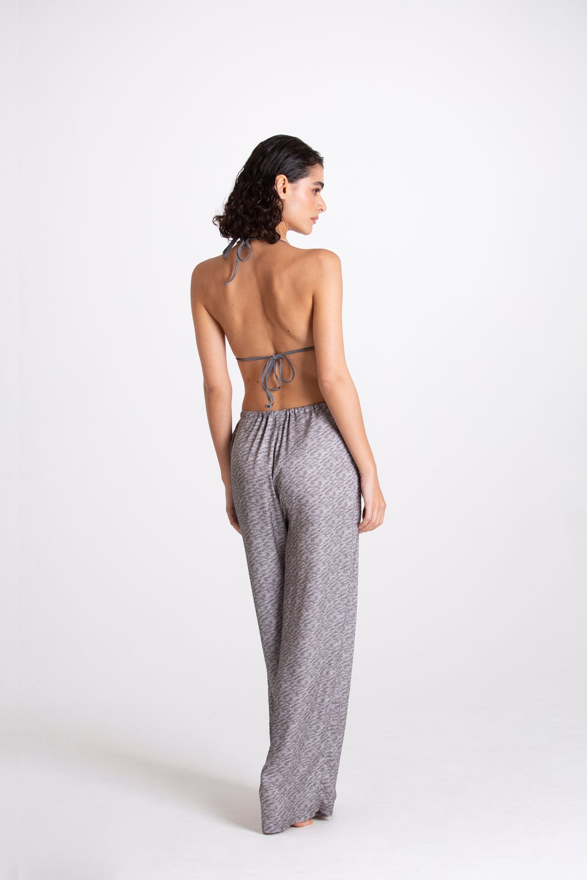 PANTALONE LINO BORDEAUX