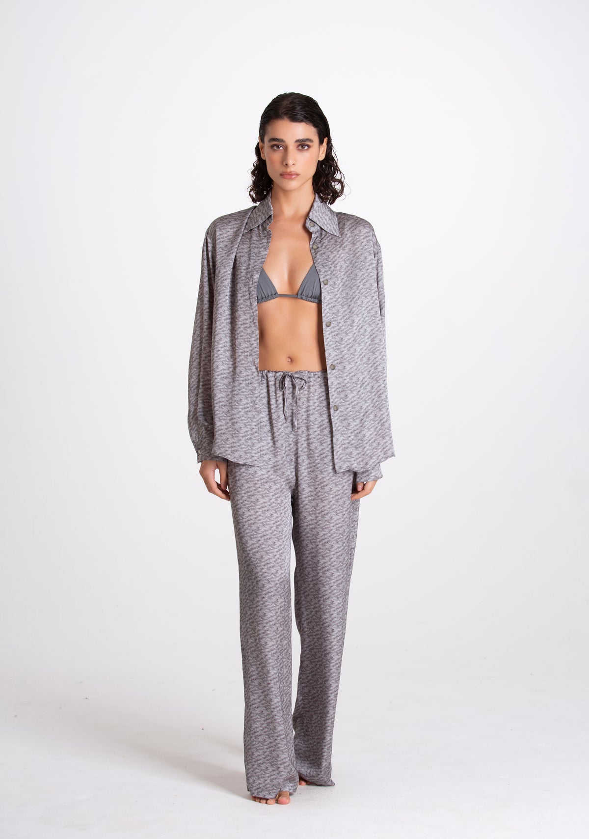 PANTALONE LINO BORDEAUX