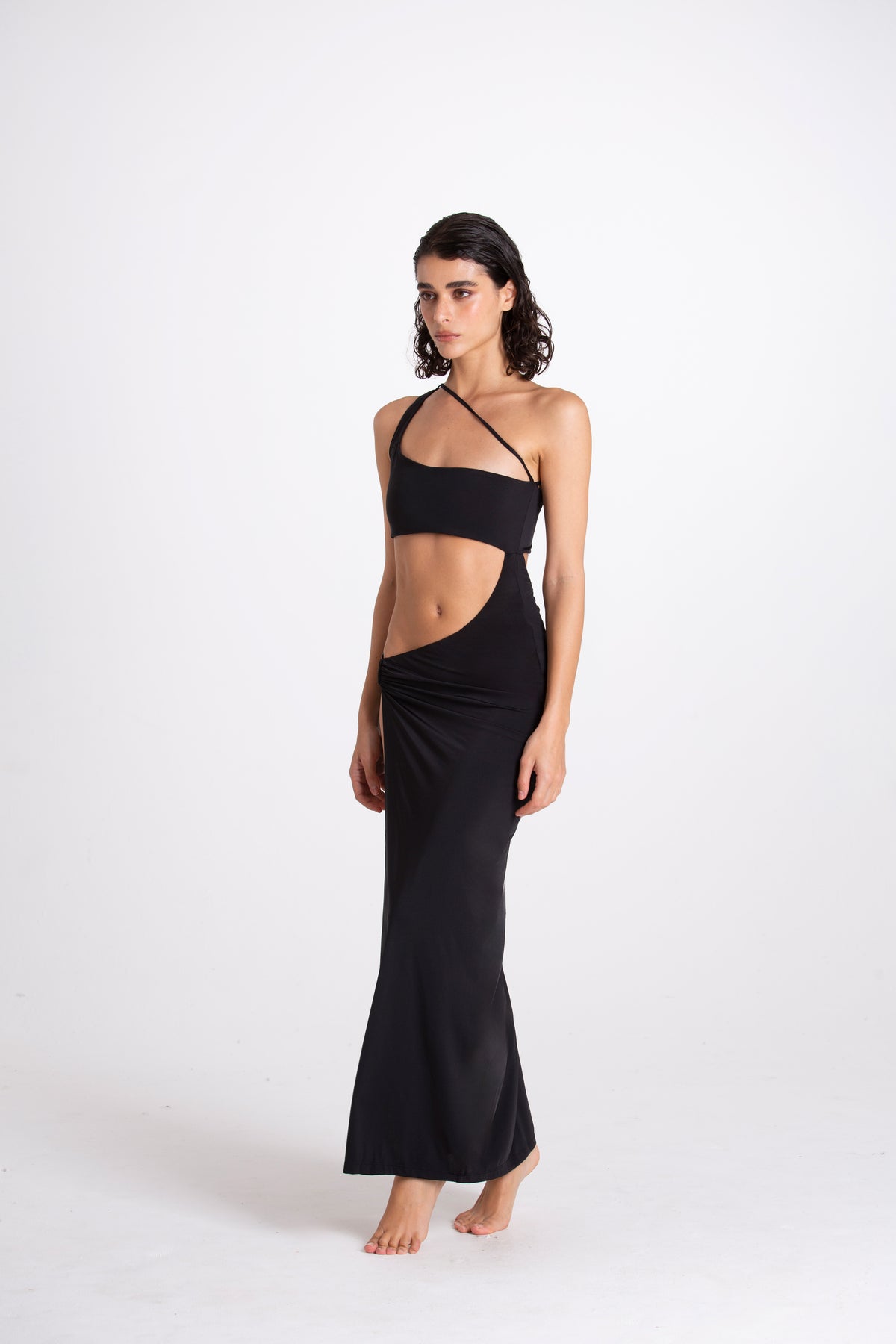 Vestito lungo Virginia Nero