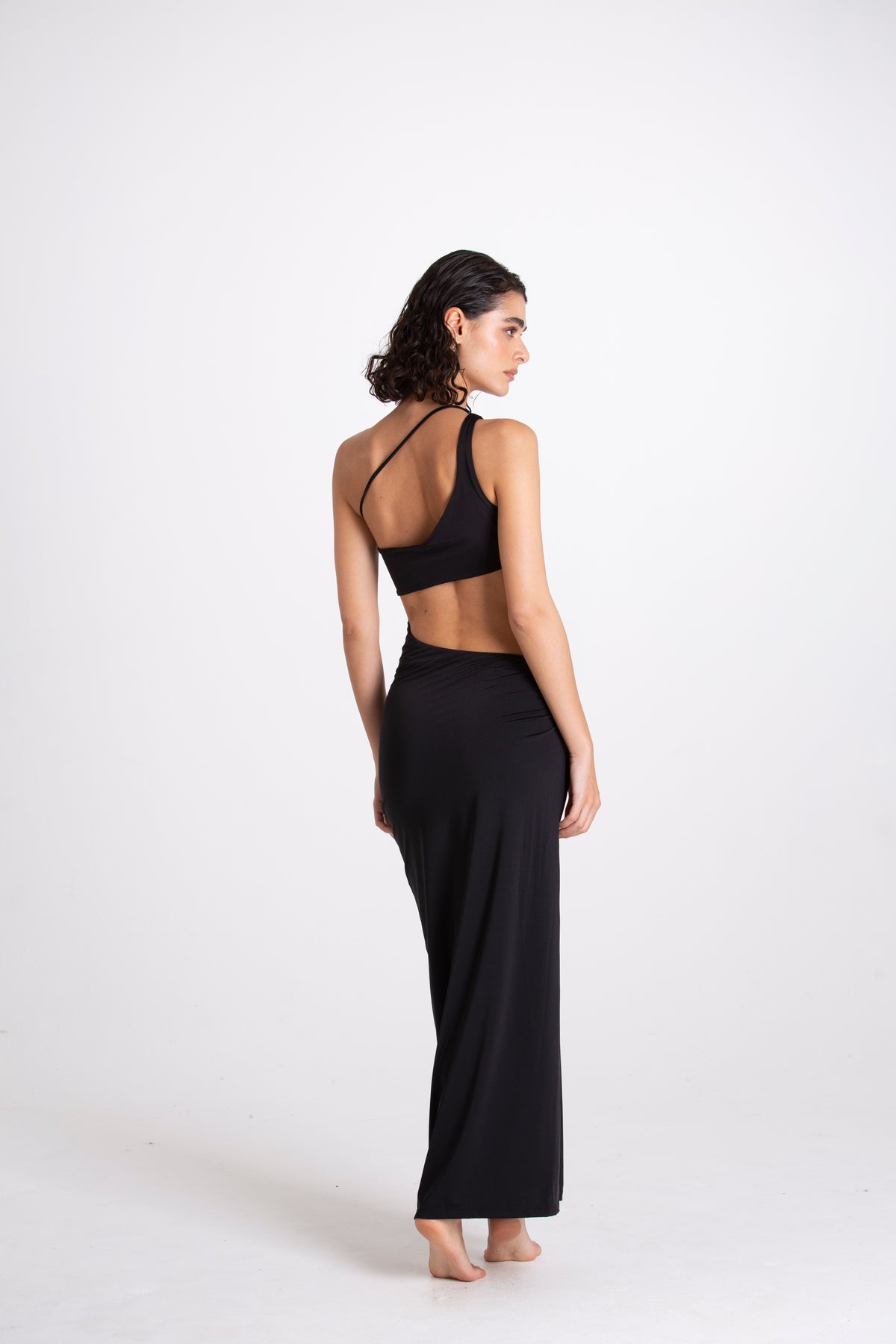 Vestito lungo Virginia Nero