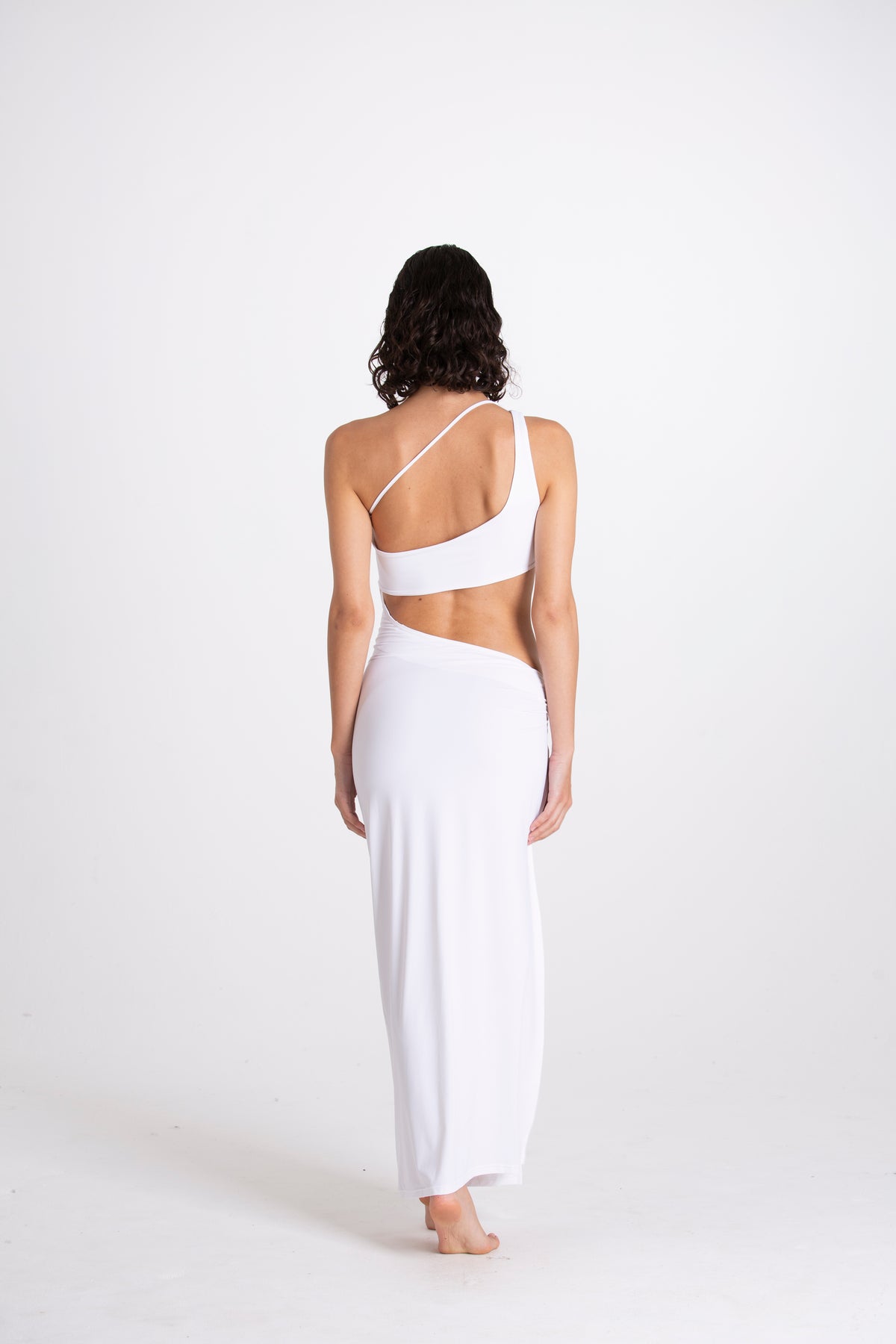 Vestito lungo Virginia Bianco
