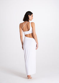Vestito lungo Virginia Bianco