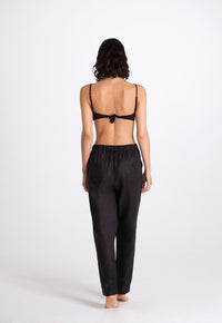 Pantalone Donna Lino Nero
