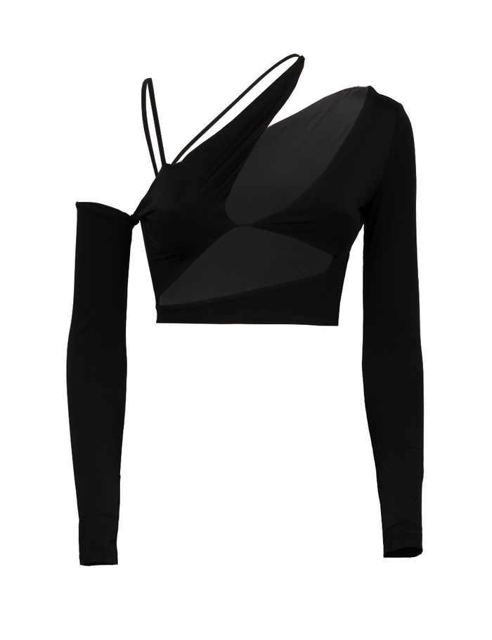 T-Shirt Cut Out Nero