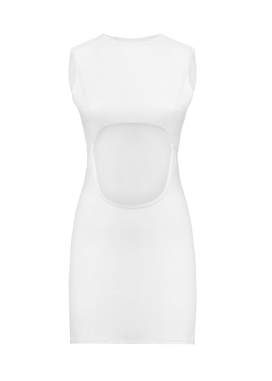 Short White Daisy Dress