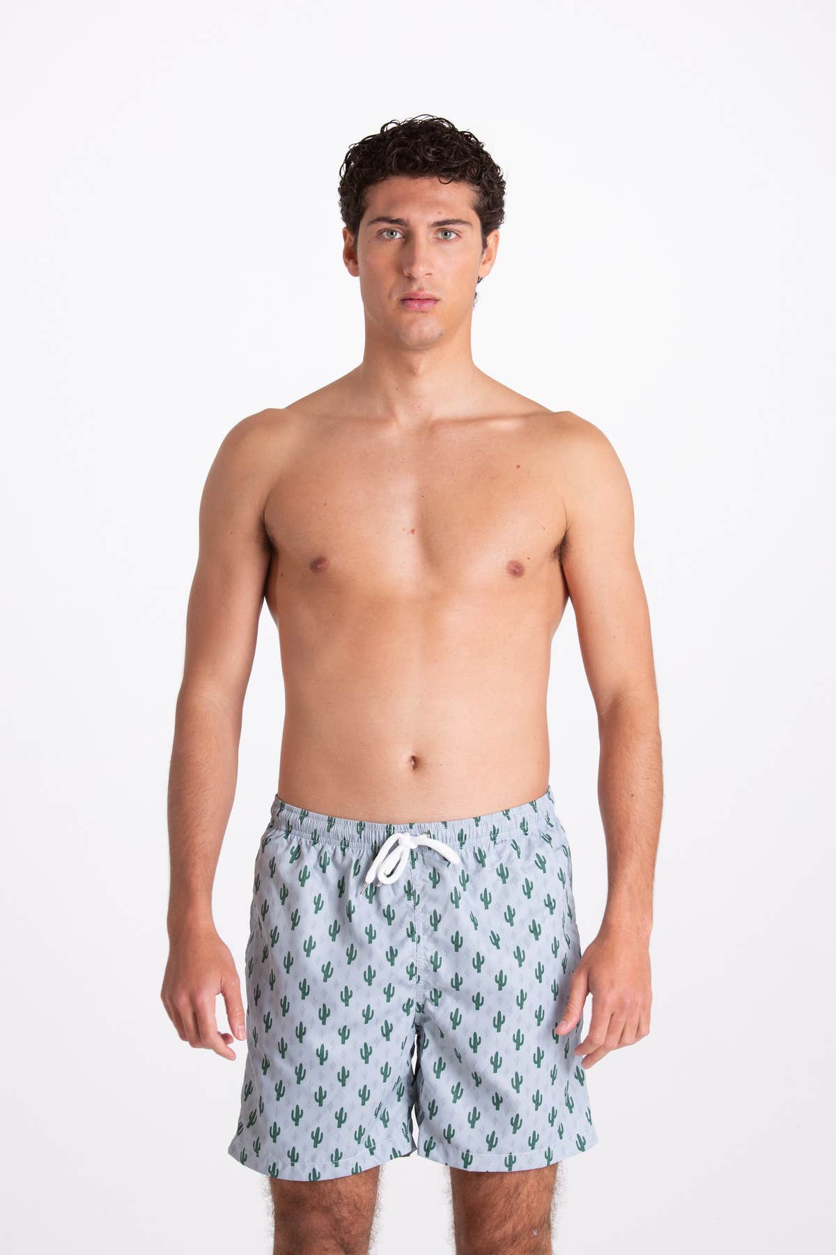 Costume Uomo Fantasia Cactus Grigio