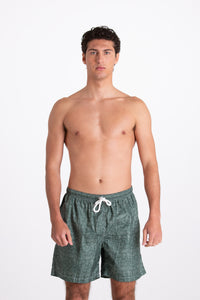 Costume Uomo Fantasia Foglie Verdi