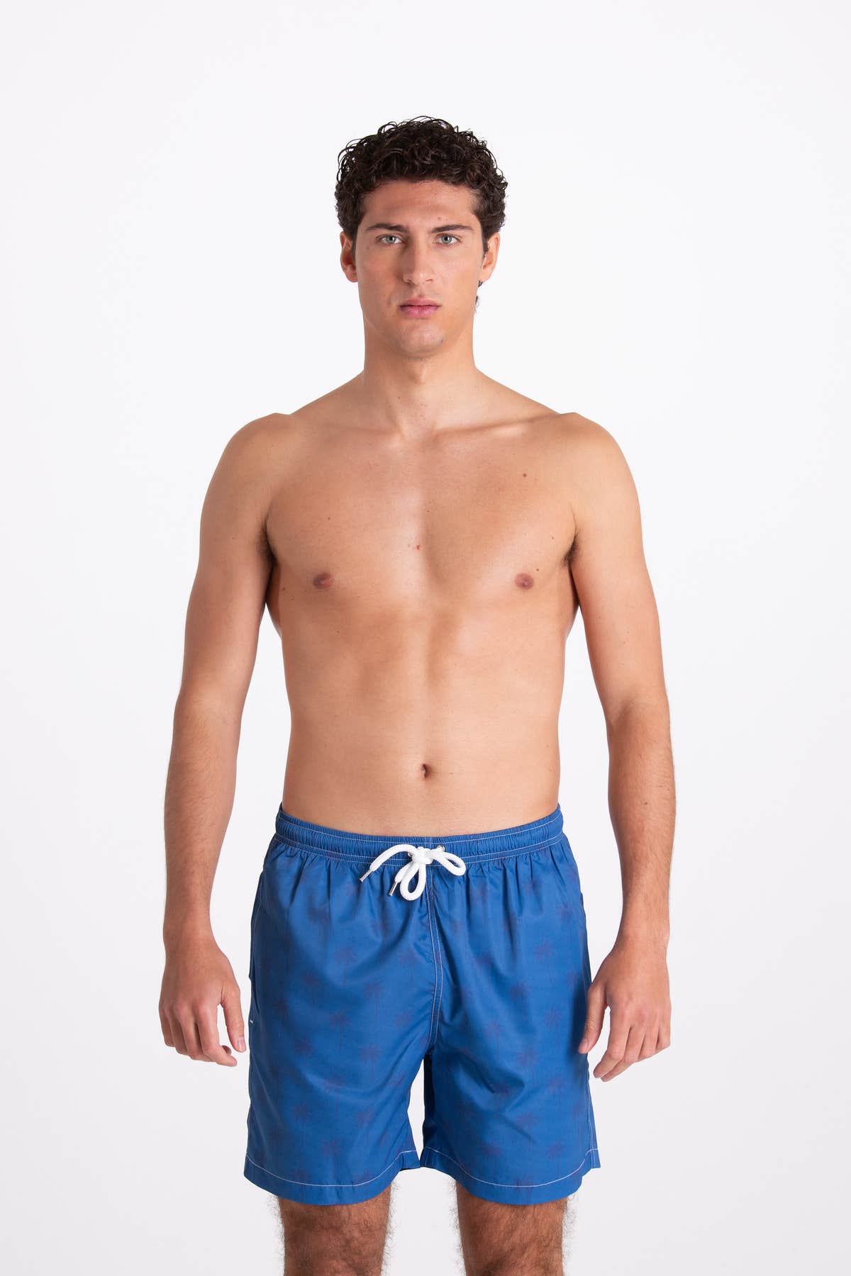 Costume Uomo Fantasia Palme Blu