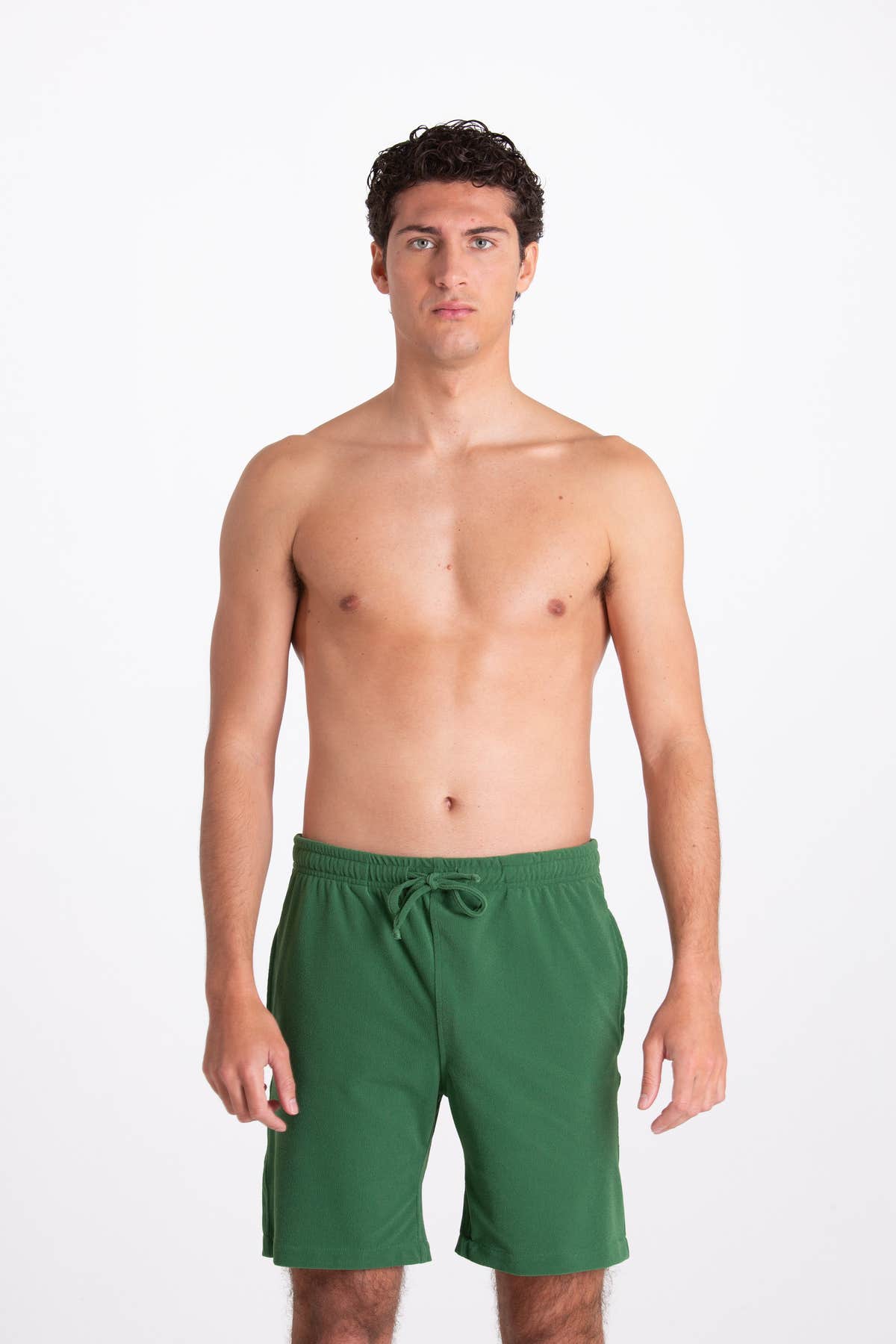 Green Sponge Bermuda Shorts
