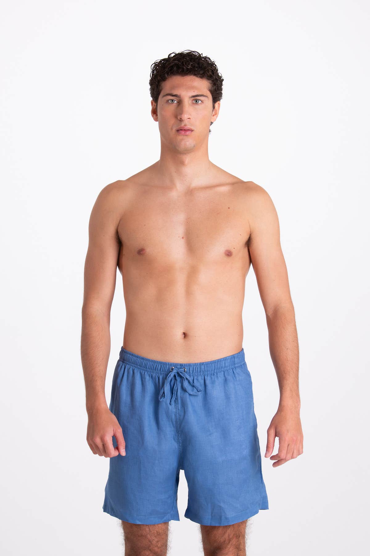 Costume Uomo in Lino Azzurro