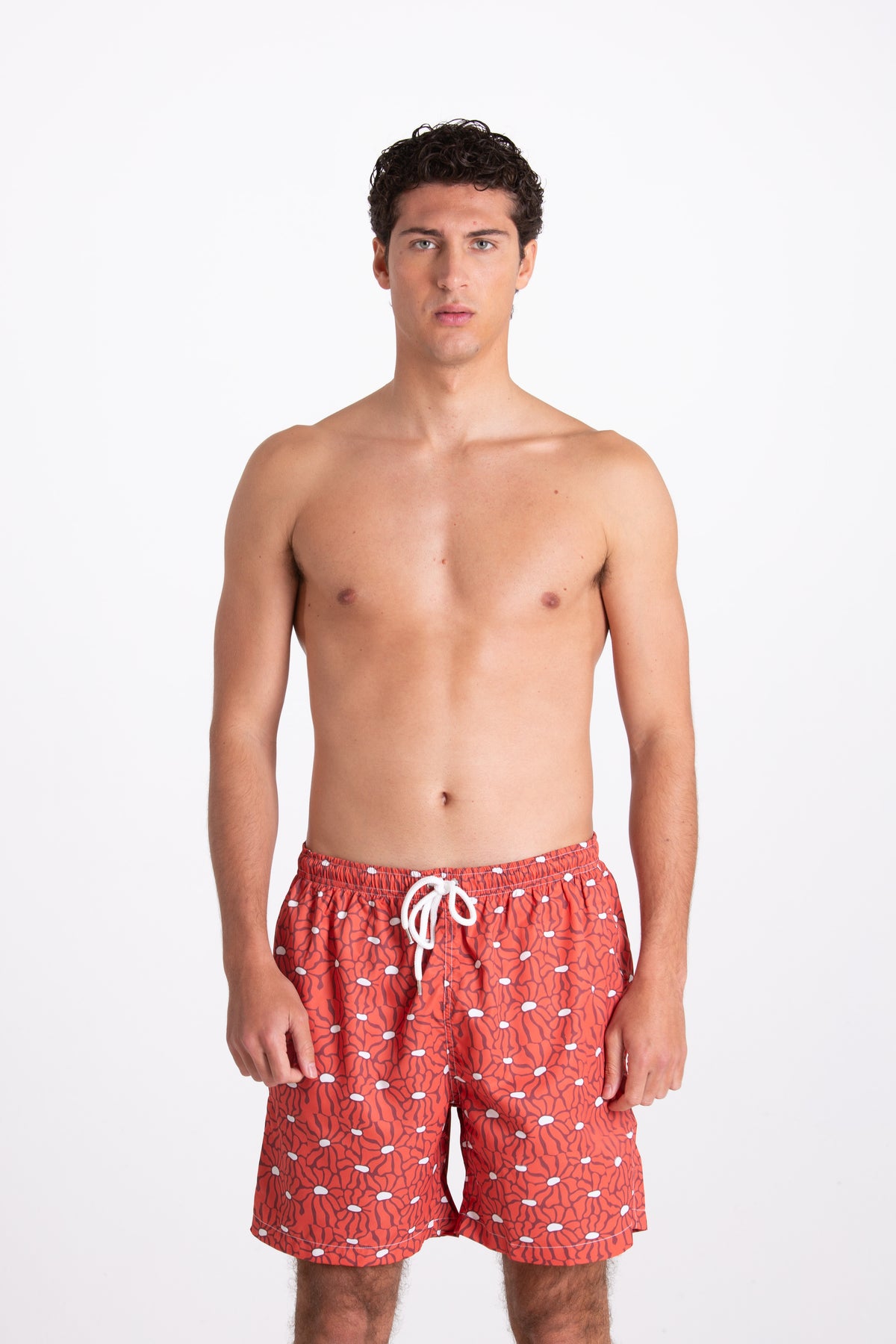 Costume Uomo Fantasia Fiore Arancione
