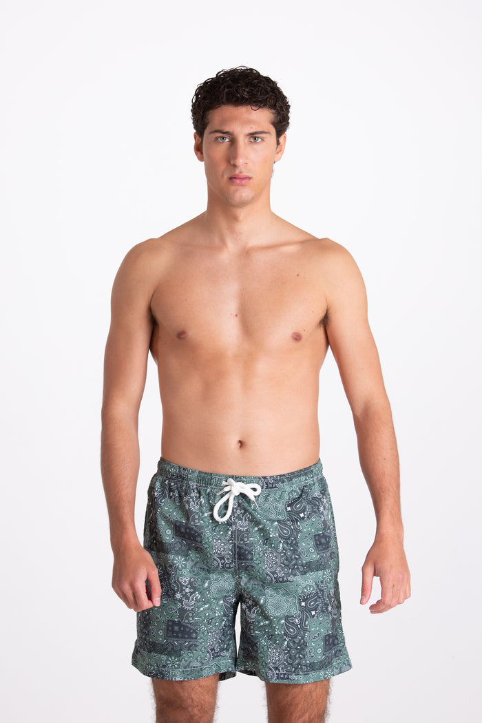 Men's Green Bandana Fantasy Costume