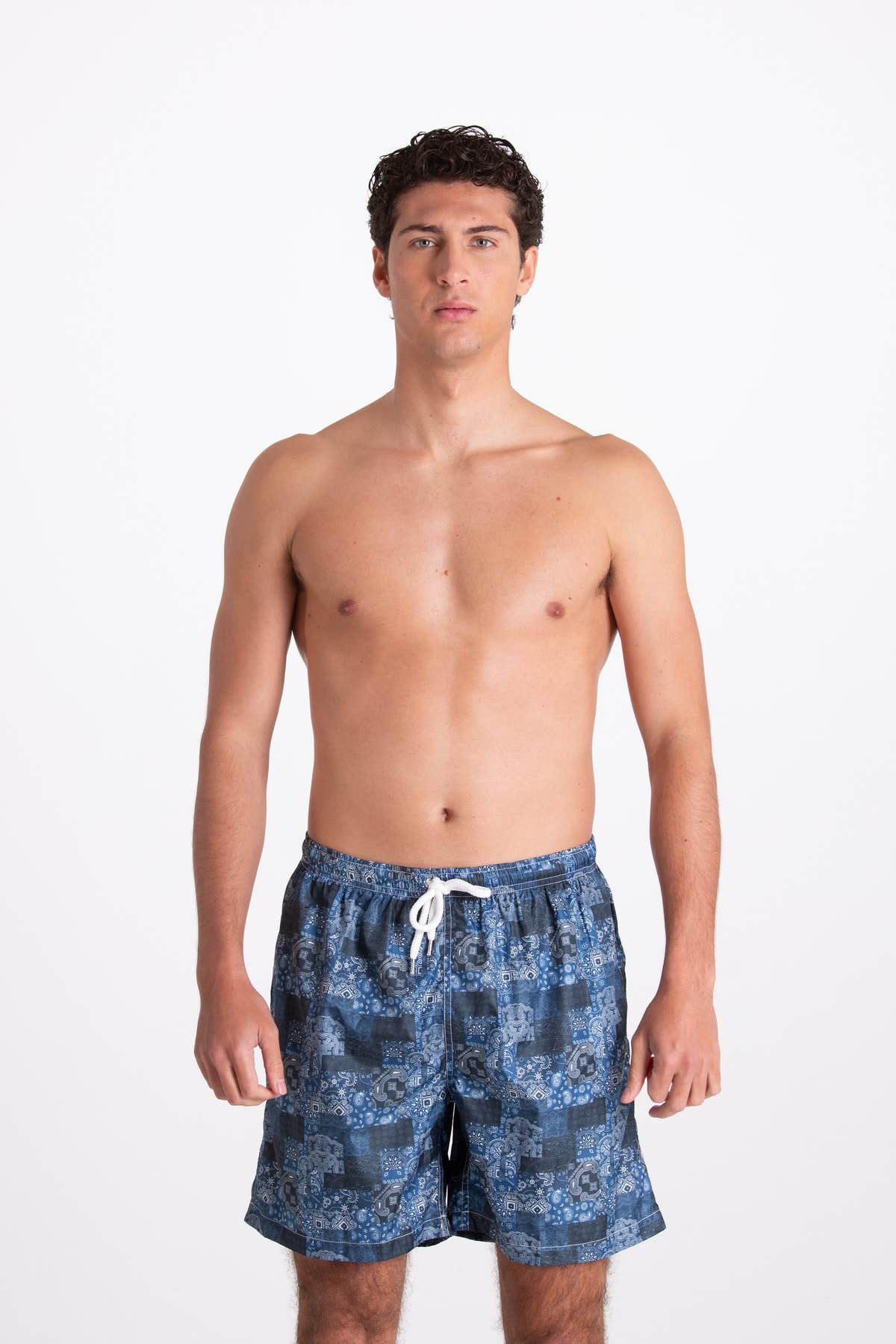 Costume Uomo Fantasia Pattern Blu Jeans