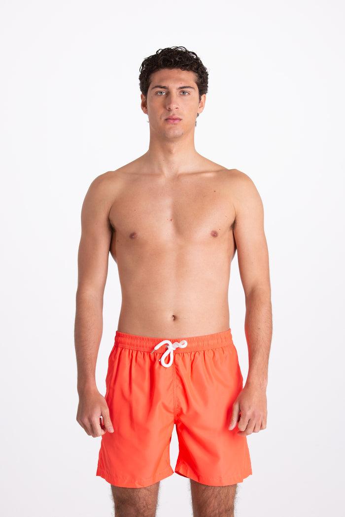 Costume Uomo Tinta Unita Corallo