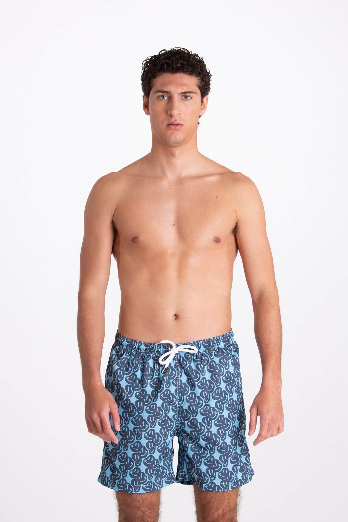 Costume Uomo Fantasia Smile Blu