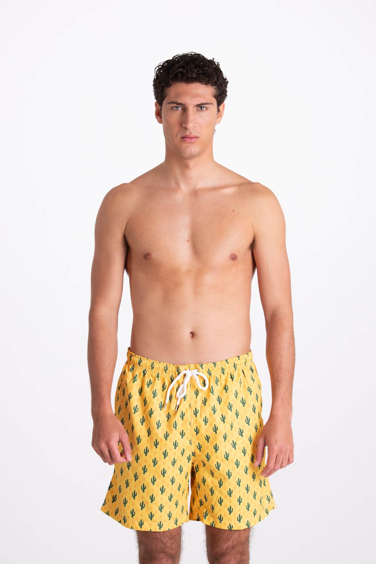 Costume Uomo Fantasia Cactus Giallo