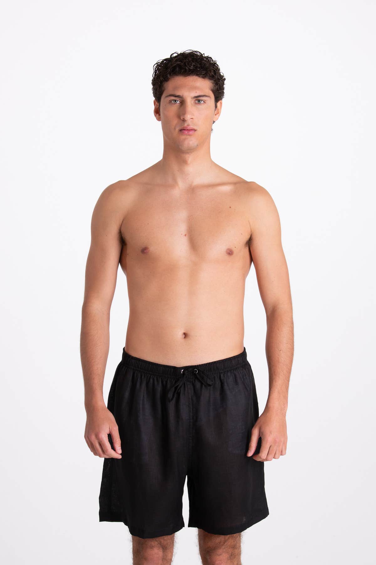 Costume Uomo in Lino Nero