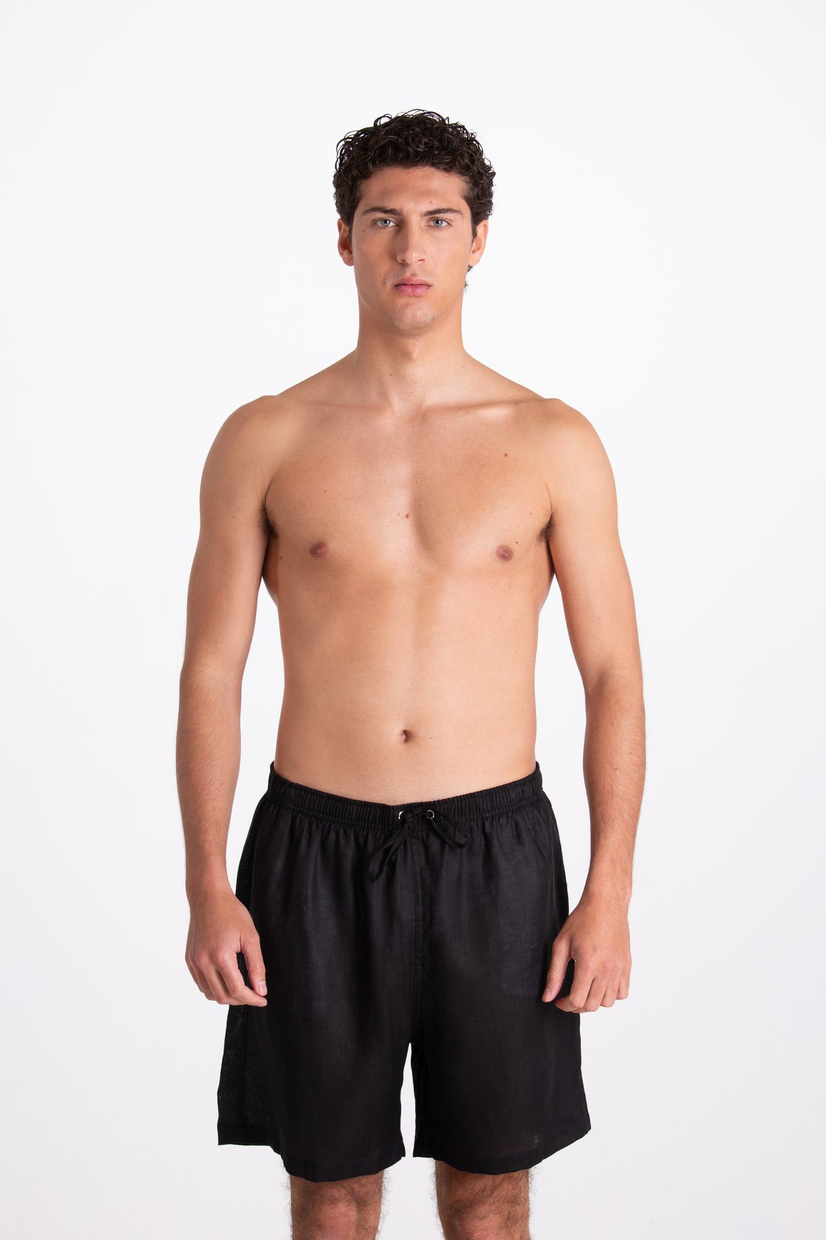 Costume Uomo in Lino Nero