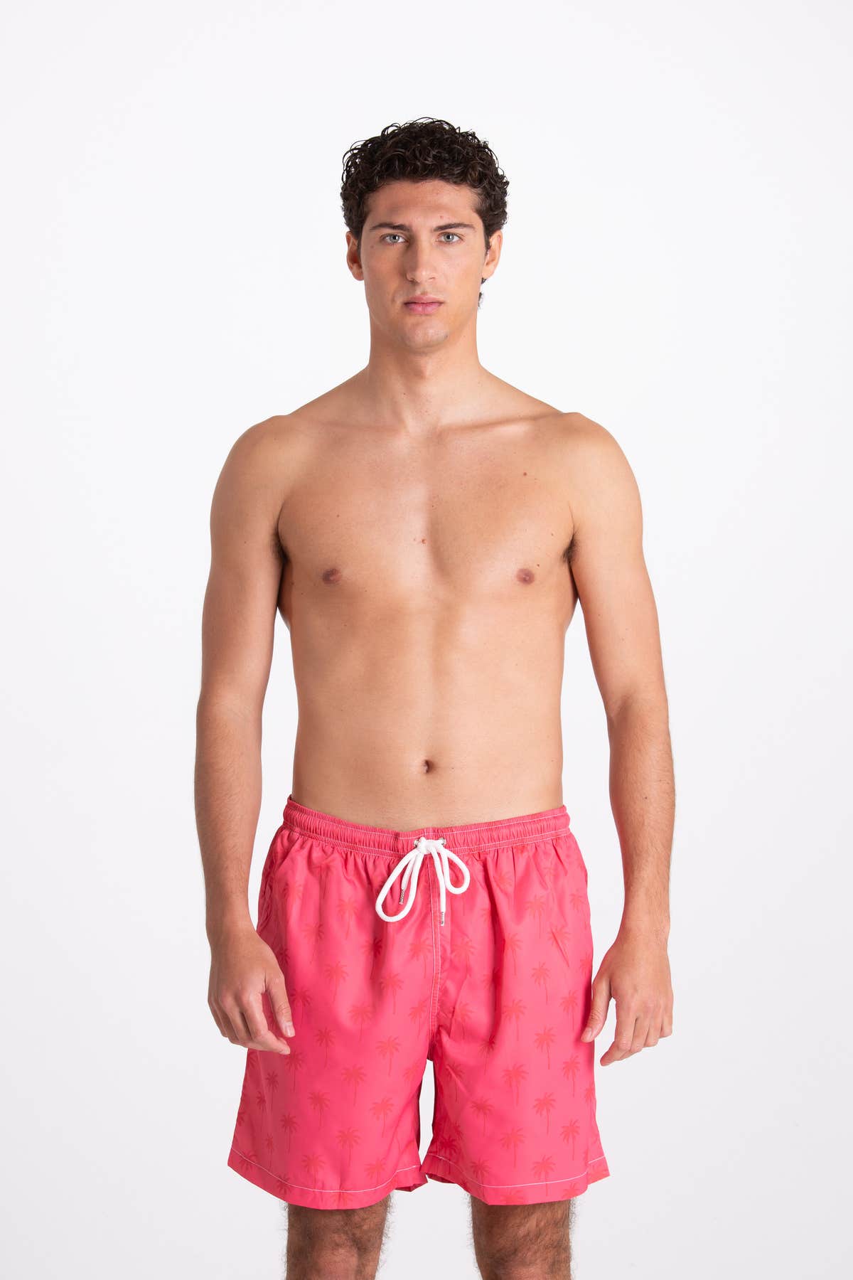 Costume Uomo Fantasia Palme Rosa
