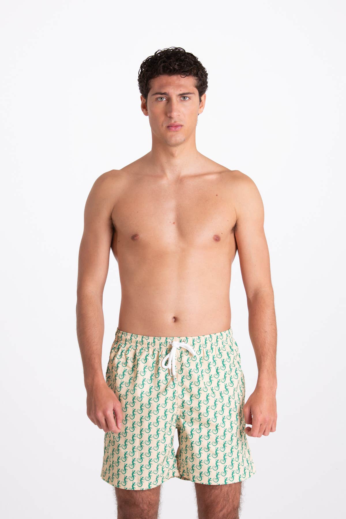 Costume Uomo Fantasia Geco Giallo