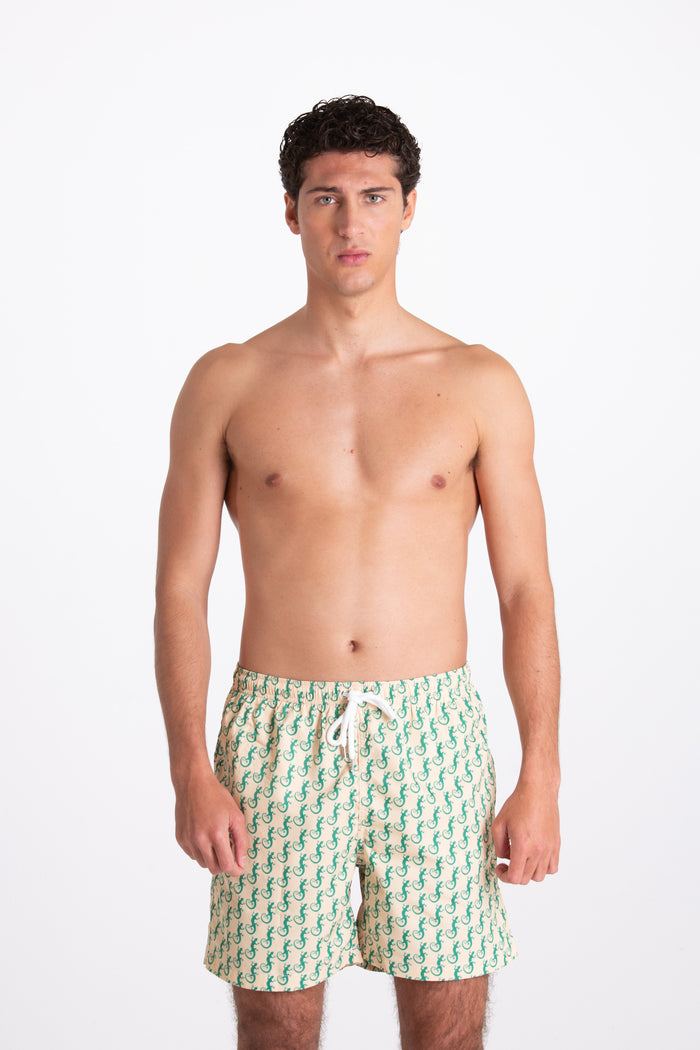 Yellow Gecko Fantasy Men's Costume