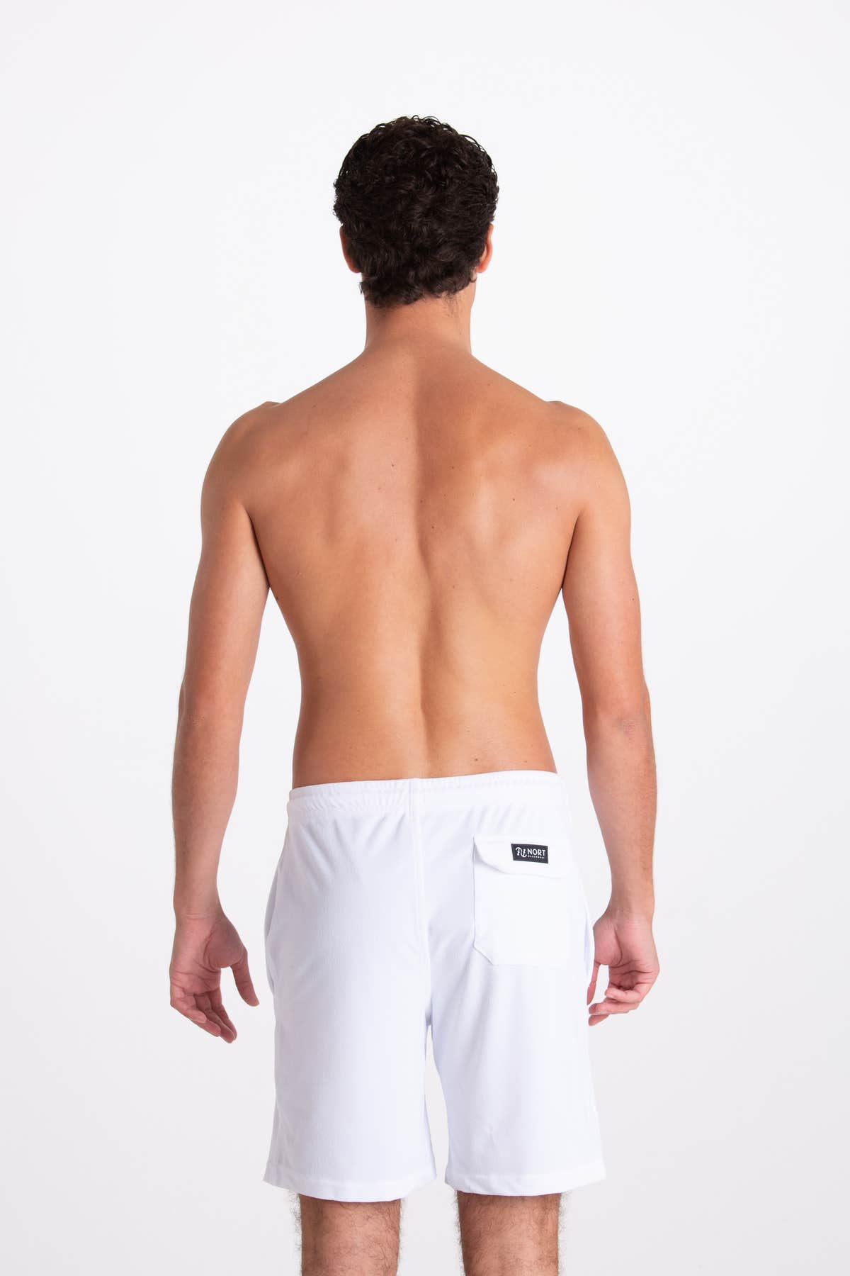 White Sponge Bermuda Shorts
