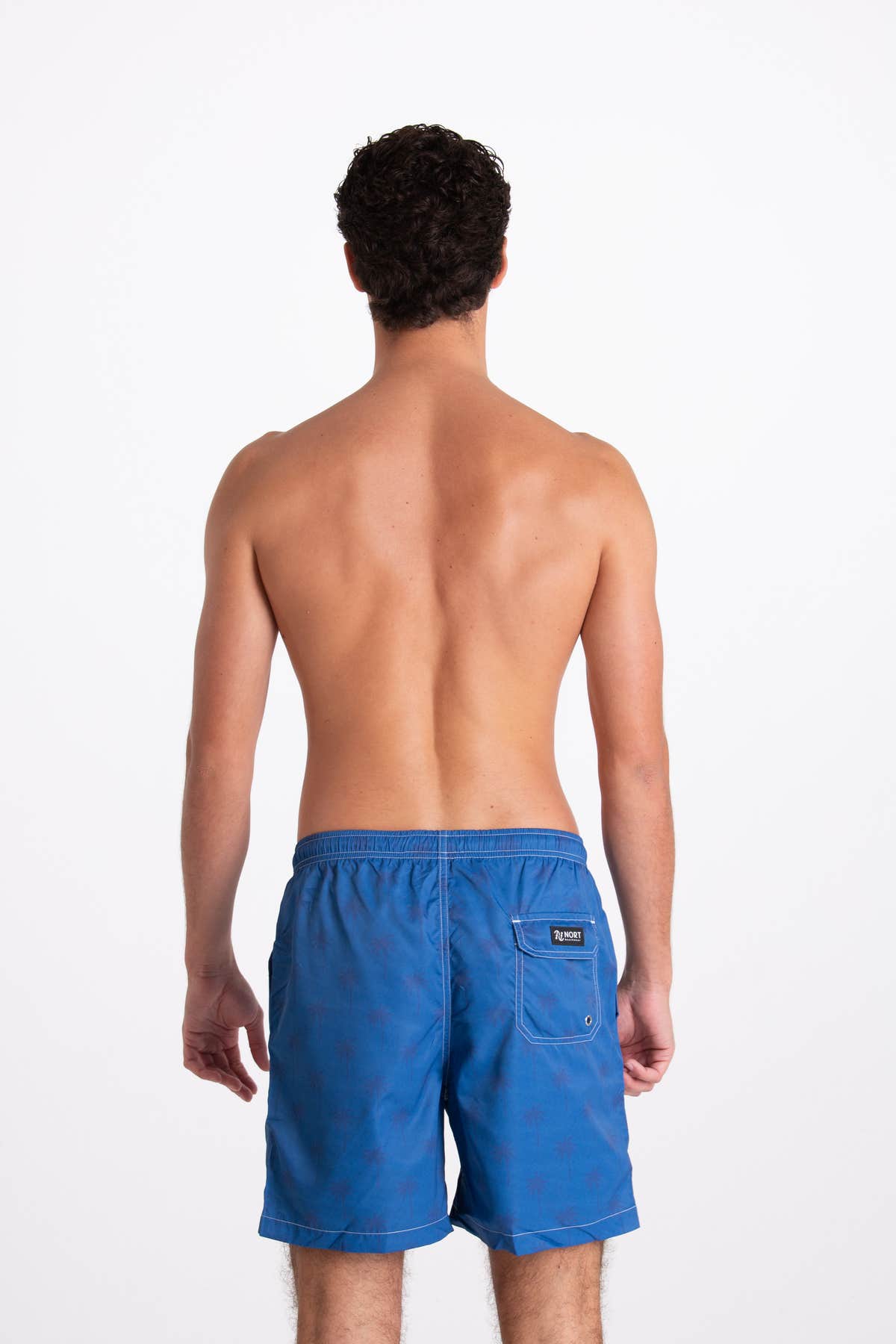 Costume Uomo Fantasia Palme Blu