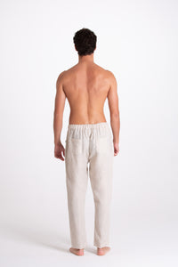 Pantalone Uomo Lino Beige