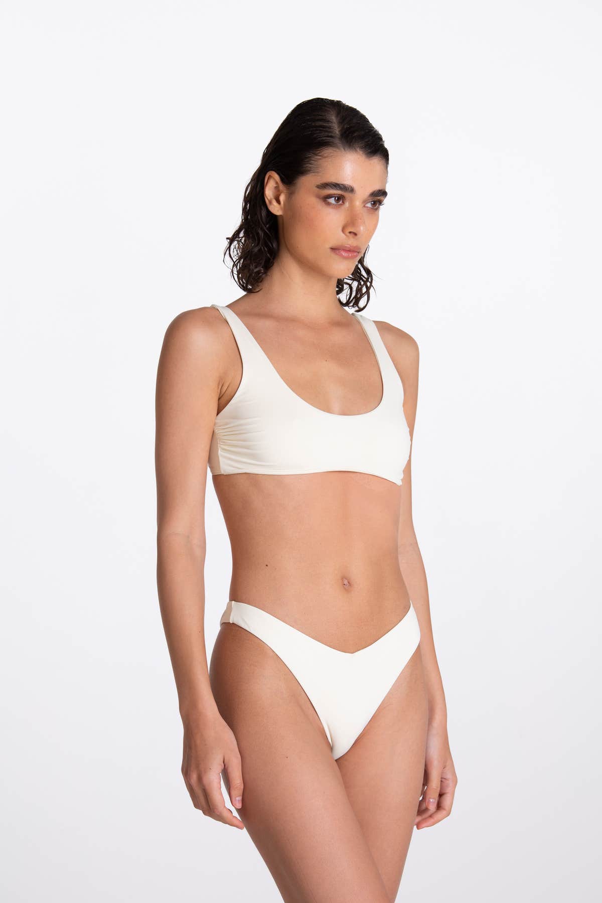 Allegra Ivory Bandeau Bikini