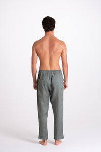 Pantalone Uomo Lino Verde