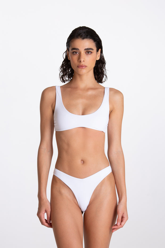 Bikini a fascia Allegra Bianco