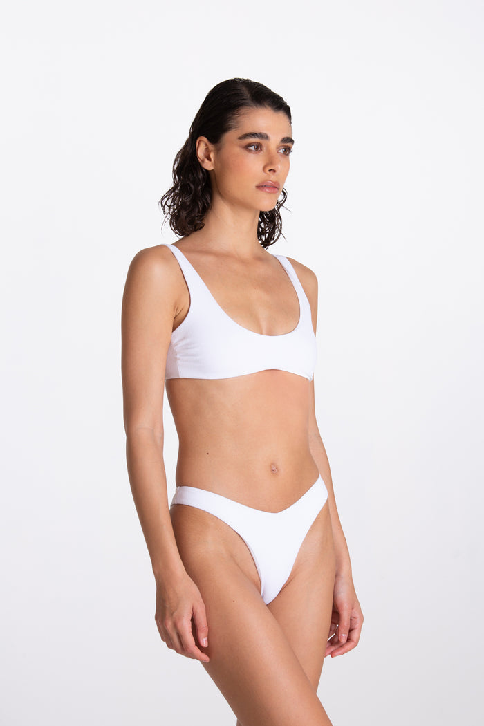Bikini a fascia Allegra Bianco
