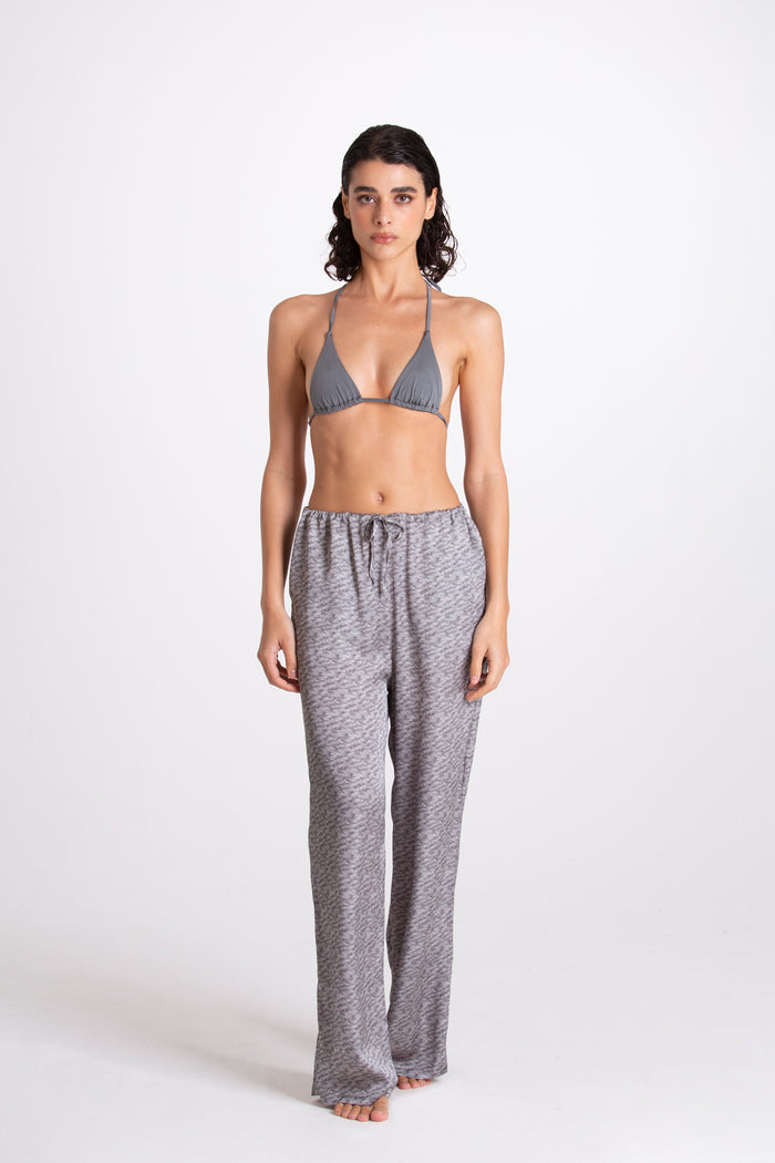 PANTALONE LINO BORDEAUX