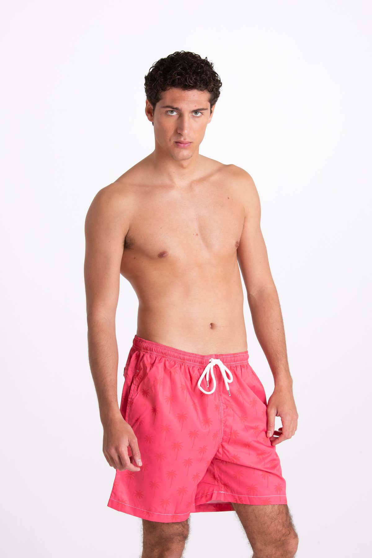 Costume Uomo Fantasia Palme Rosa