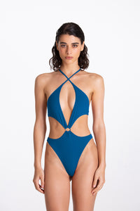 Costume Intero Alessia Blu Tropico