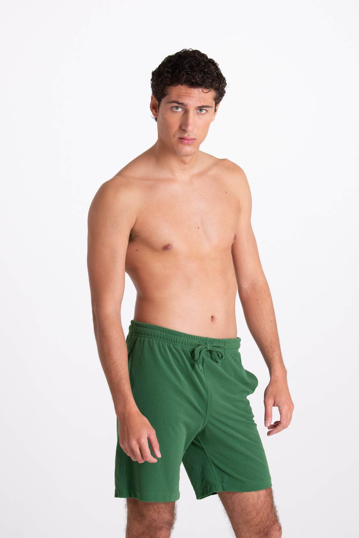 Green Sponge Bermuda Shorts