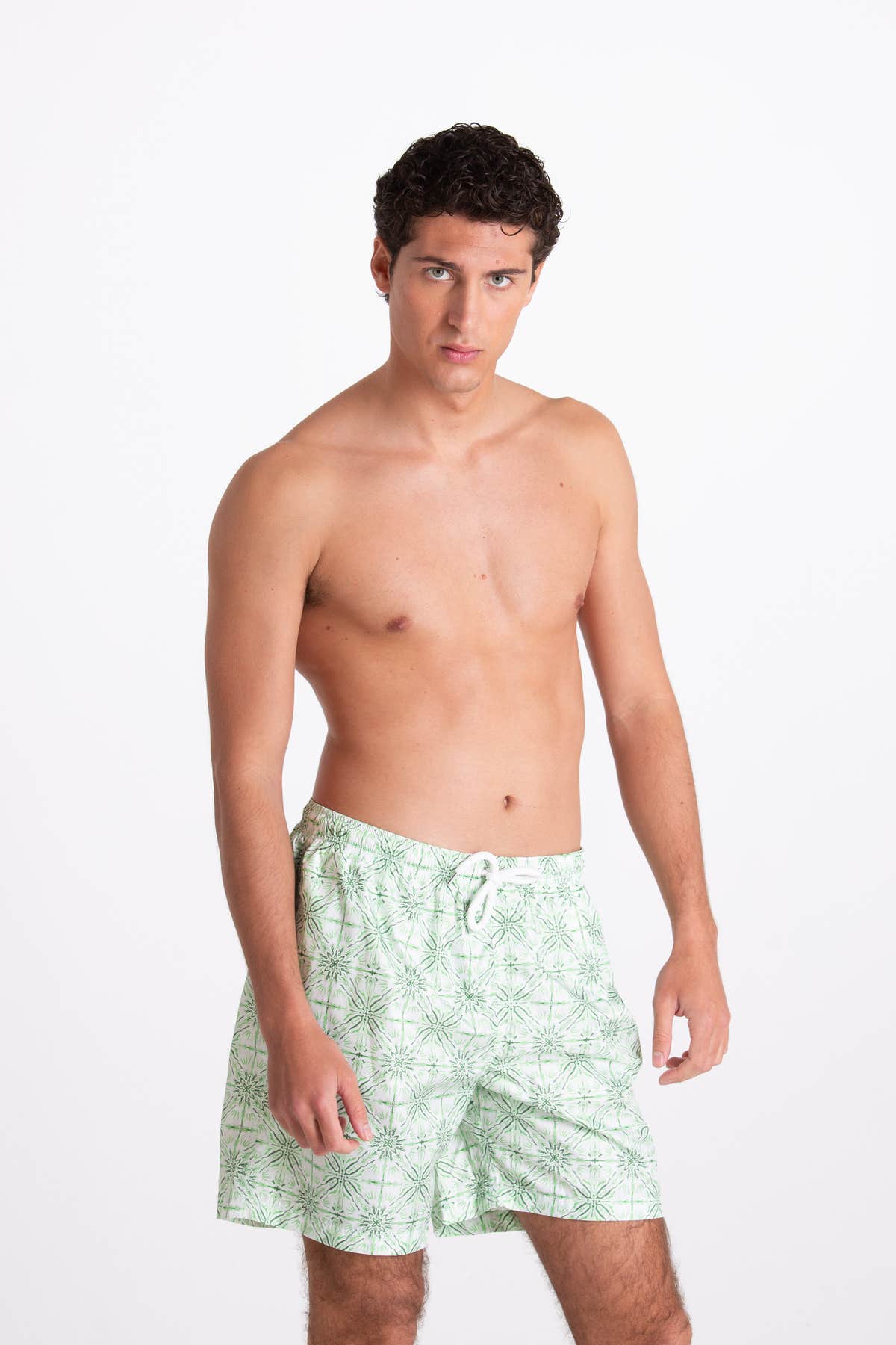 Costume Uomo Fantasia Mosaico Verde