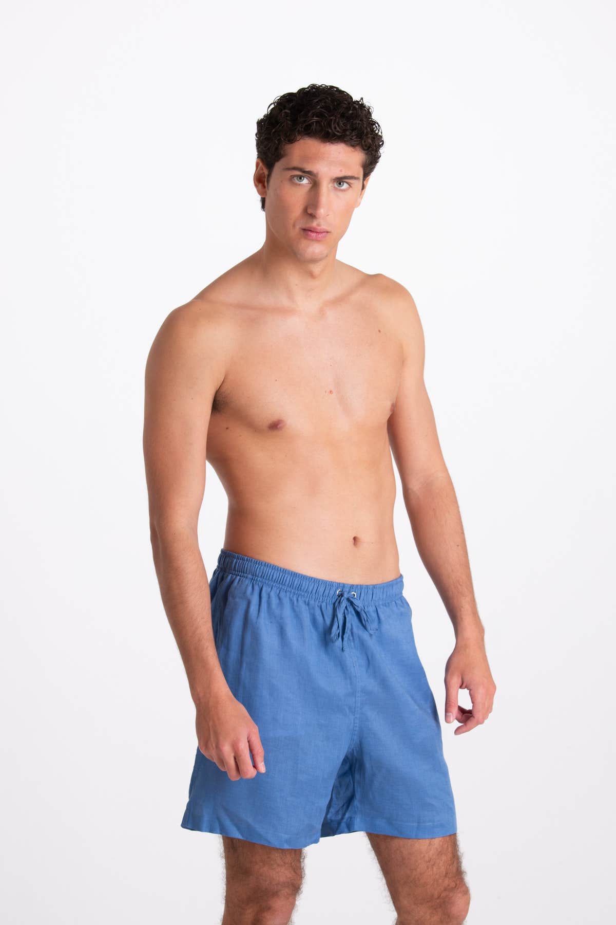 Costume Uomo in Lino Azzurro