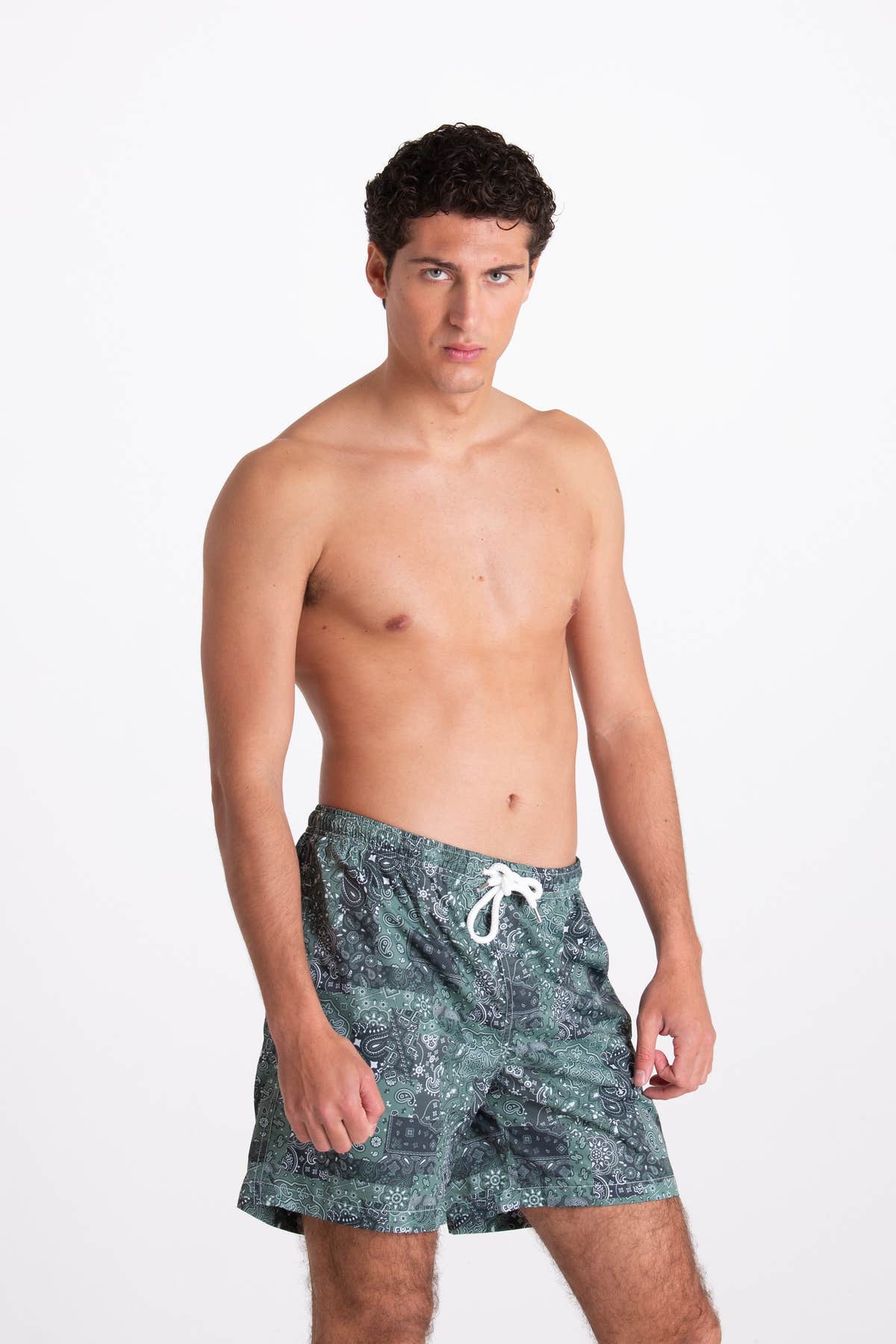 Costume Uomo Fantasia Bandana Verde