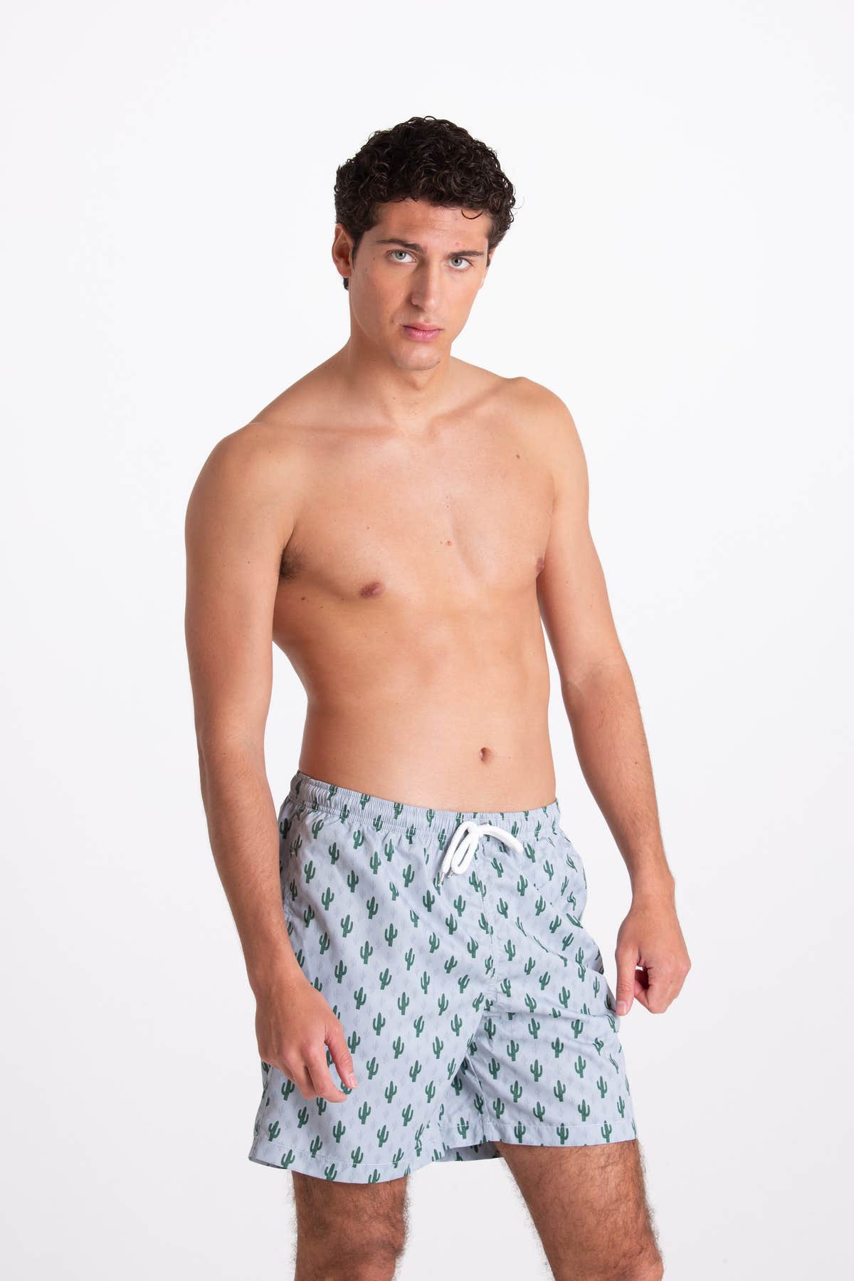 Costume Uomo Fantasia Cactus Grigio