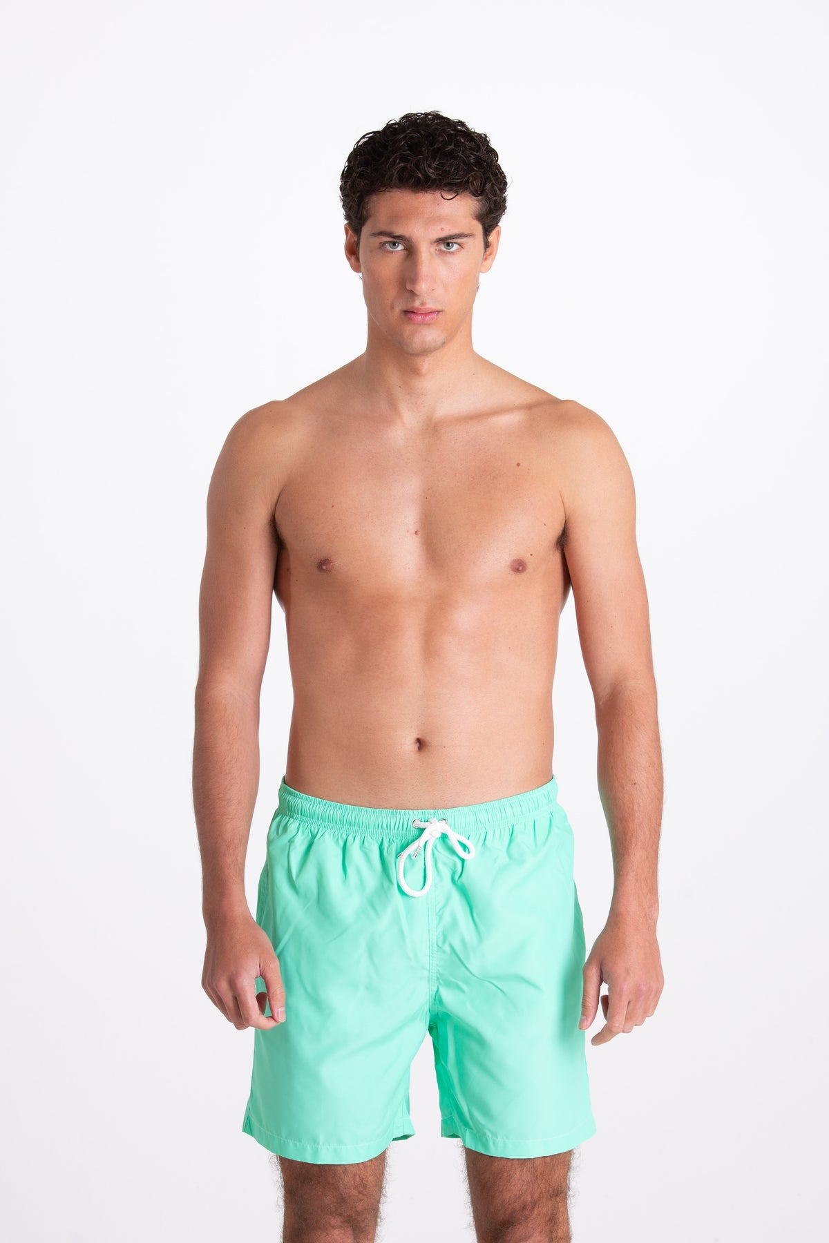 Costume Uomo Tinta Unita Verde Acqua