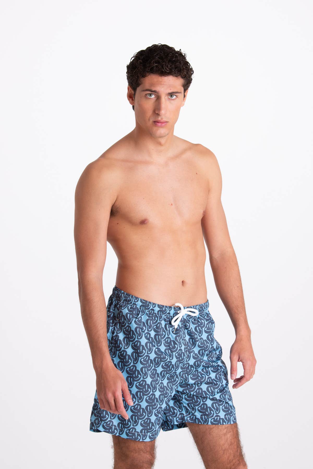 Costume Uomo Fantasia Smile Blu