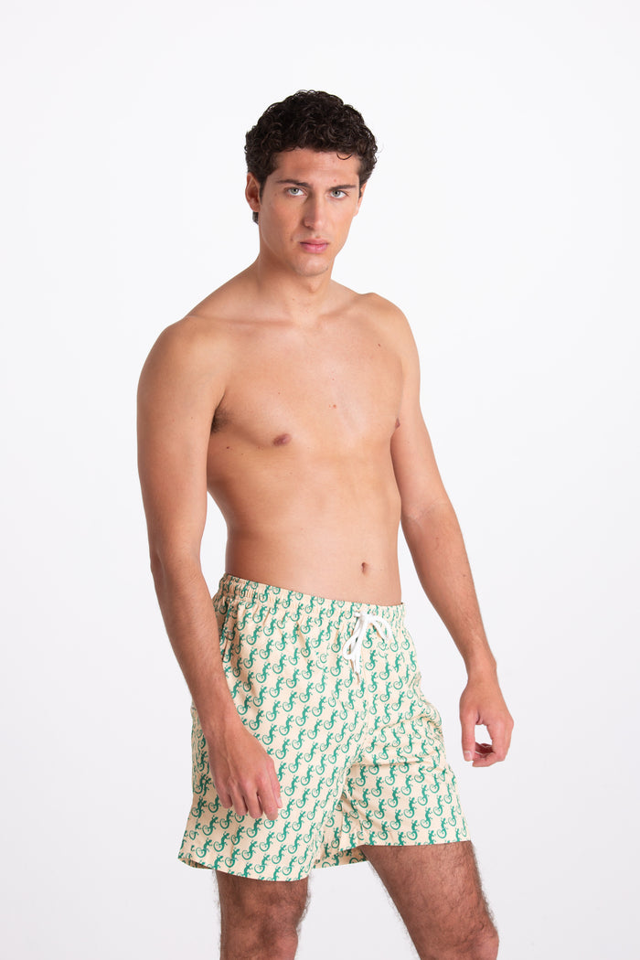 Yellow Gecko Fantasy Men's Costume